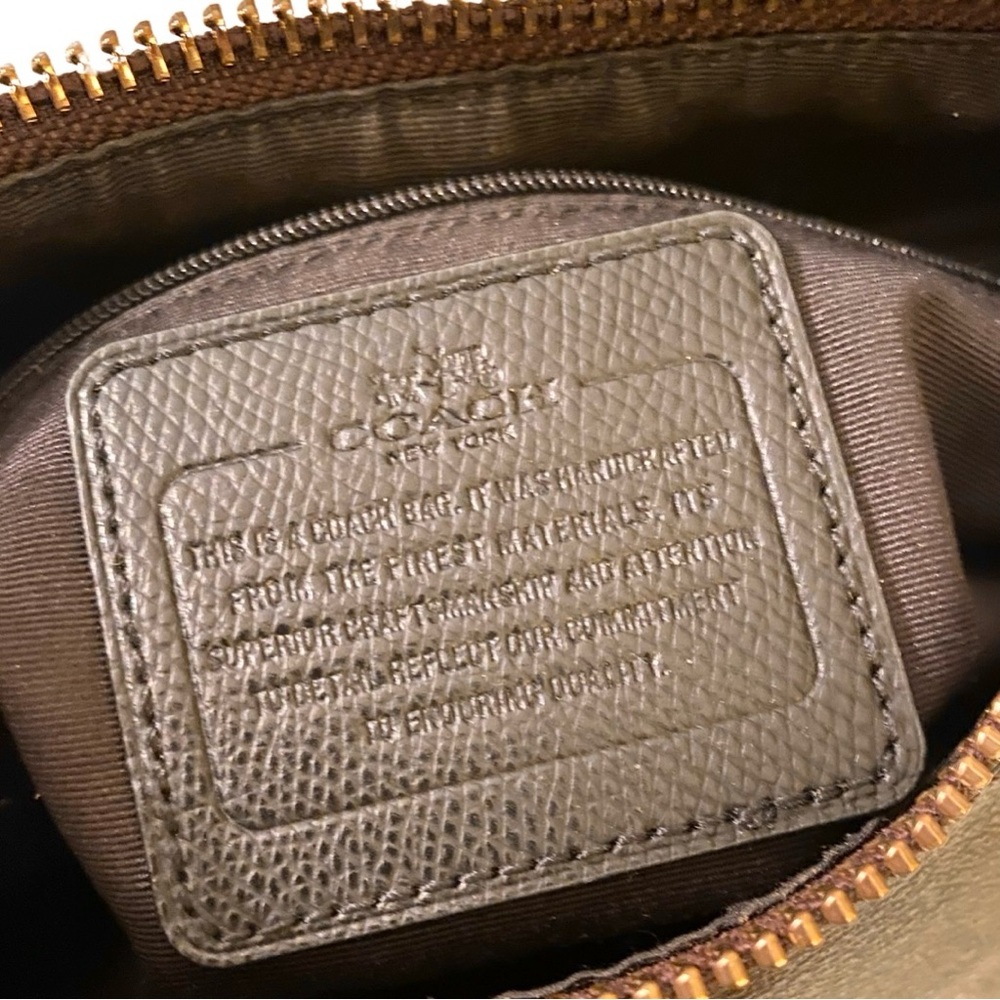 Coach Harley East West Hobo Shoulder Bag Signature Black Brown Gold F38267 - Picture 11 of 16